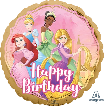 Princess Once Upon a Time Happy Birthday Balloon 17"