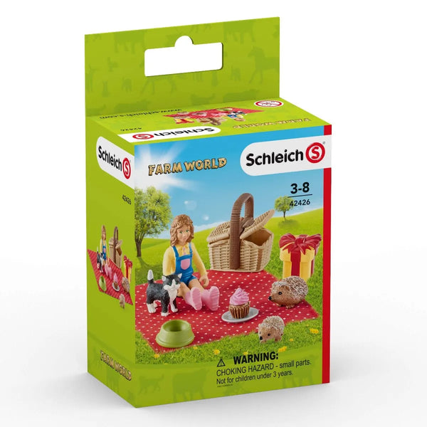 Schleich: Birthday Picnic with Hedgehog and Kitty - Ages 3+