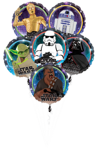 6 Balloon Bouquet: Star Wars Galaxy