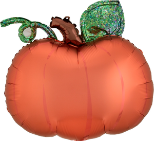 Satin Infused Pumpkin Balloon 25"