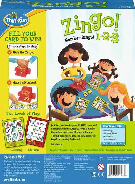 Games: Zingo 1-2-3 - Ages 4+