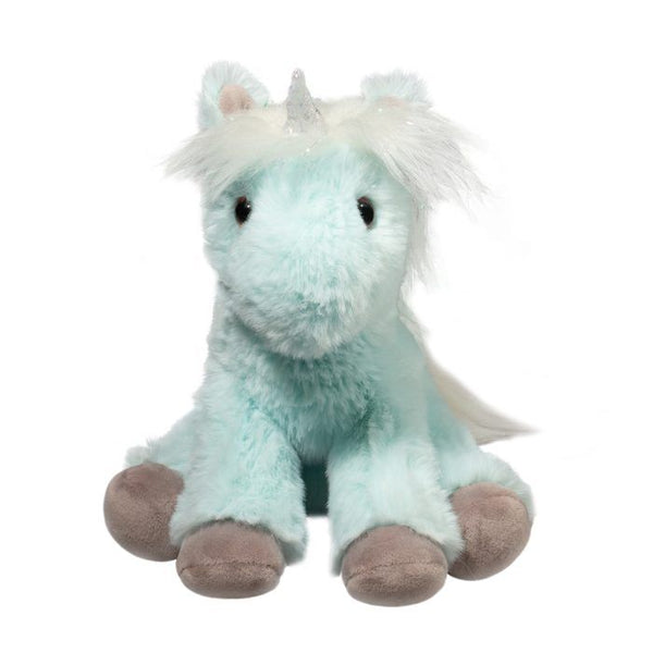 Douglas: Mini Soft Bonnie Ice Blue Unicorn - Ages 2+