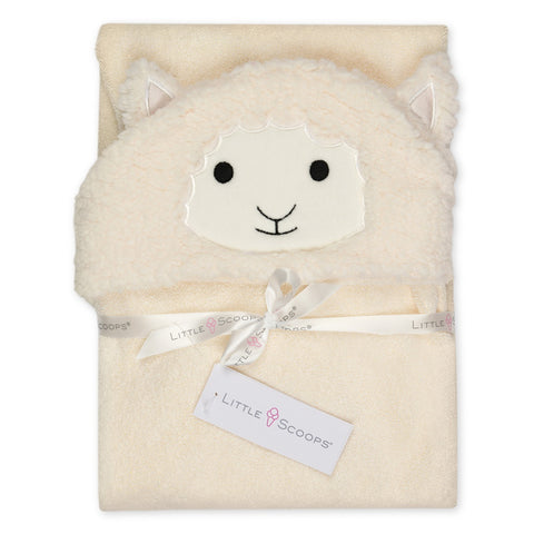 Little Scoops Lamb Hooded Towel - Ages 12mths+