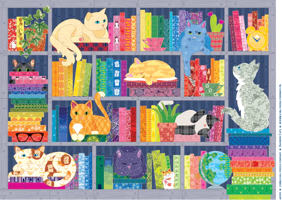 500 Piece Puzzle: Rainbow Cats - Ages 8+