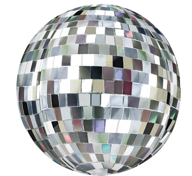 16" Balloon: Disco Ball Orbz