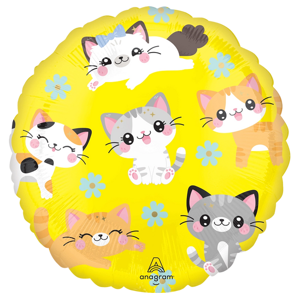 18" Balloon: Kawaii Kitty