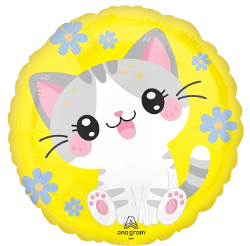 18" Balloon: Kawaii Kitty