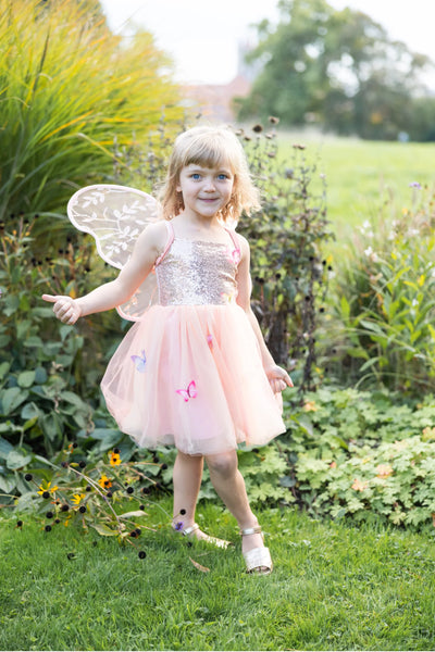 GP: Butterfly Bliss Dress Peach - Multiple Sizes Available