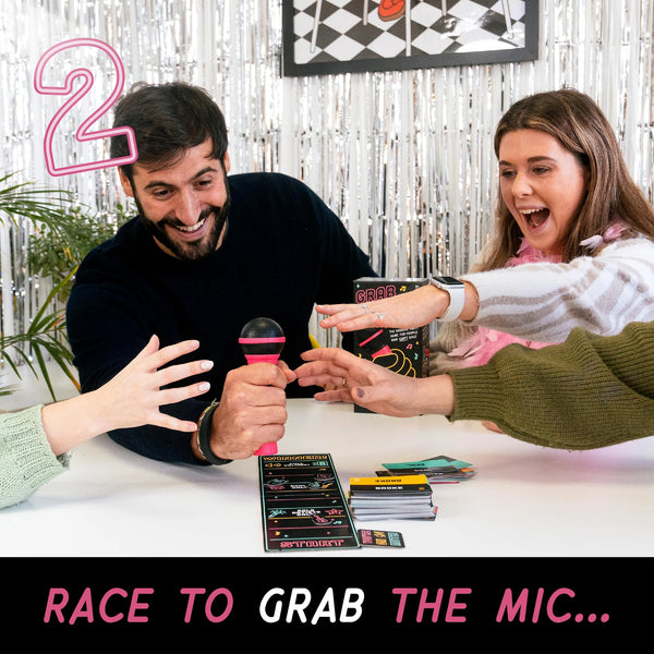Grab the Mic - the Karaoke Party Game for People Who Can't Sing!