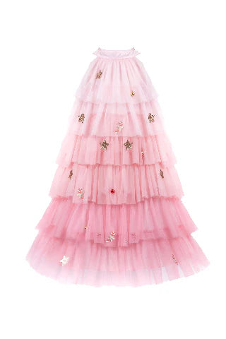 GP: Christmas Tree Dress with Headpiece - Blush - Assorted sizes