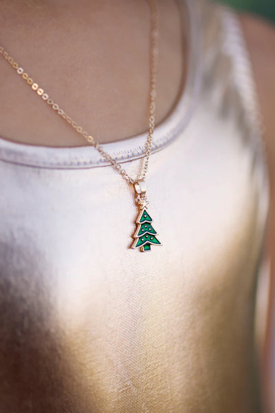Christmas Tree Necklace & Ring Set - Ages 3+