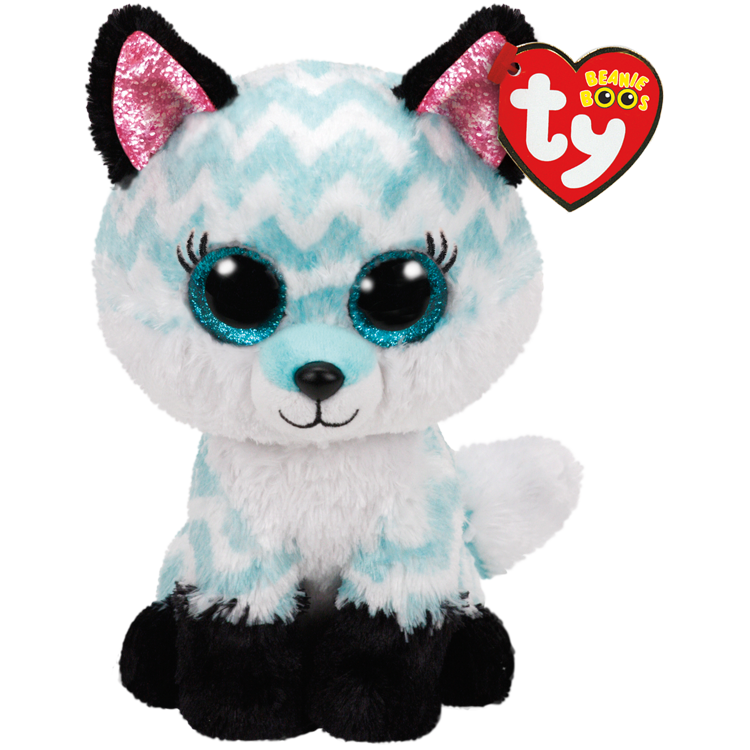 TY: Beanie Boos - Atlas- Fox Aqua Chevron -  Ages 3+