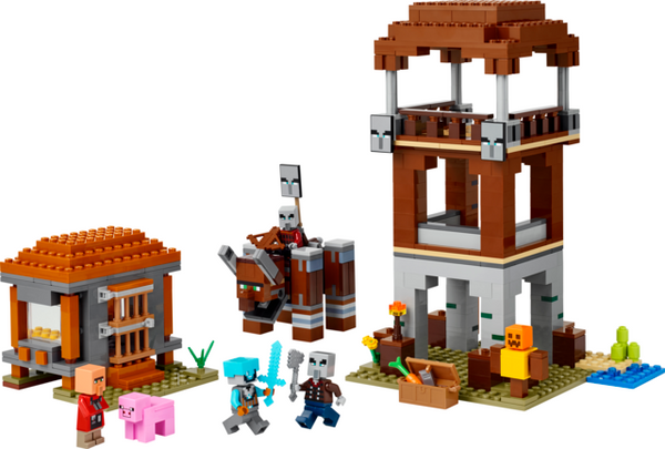 Lego Minecraft the Pillager Outpost and Ravager Building Toy