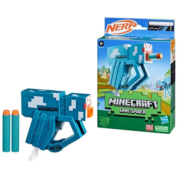 Nerf: MicroShots Minecraft Cave Spider Blaster - Ages 8+