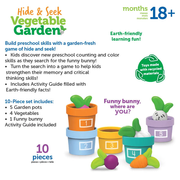 LR: Hide & Seek Vegetable Garden - Ages 18mths+