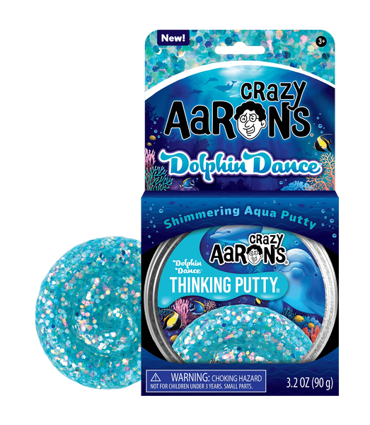 Thinking Putty: Trendsetters - Dolphin Dance  4" Tin - Ages 3+