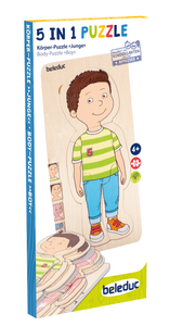 29pc: 5-in-1 Puzzle: Body-Puzzle "Boy" - Ages 4+