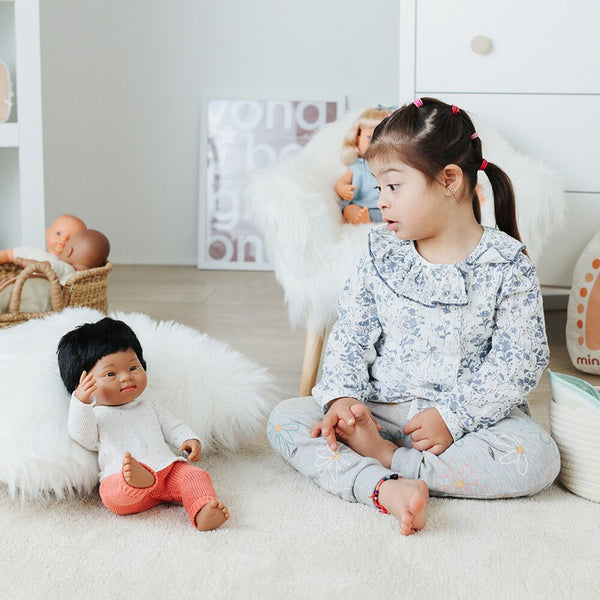 15" Baby Doll Outfit: Eco Knitted Sweater & Trousers - Ages 3+