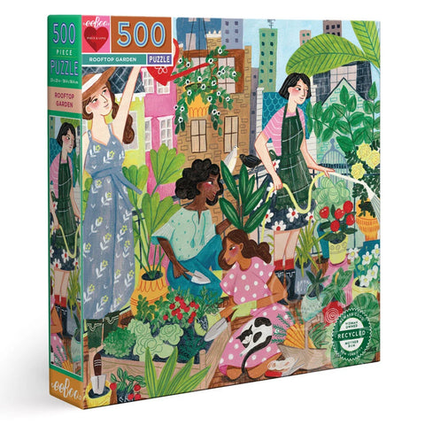 500 Piece Puzzle: Rooftop Garden - Ages 9+