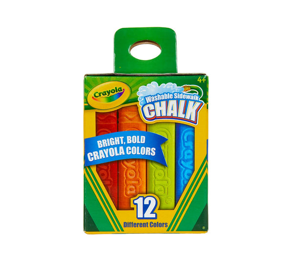 Crayola: Sidewalk Chalk -  Bright, Bold 12 Count - Ages 4+