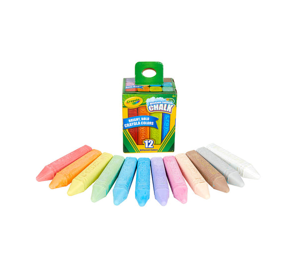 Crayola: Sidewalk Chalk -  Bright, Bold 12 Count - Ages 4+