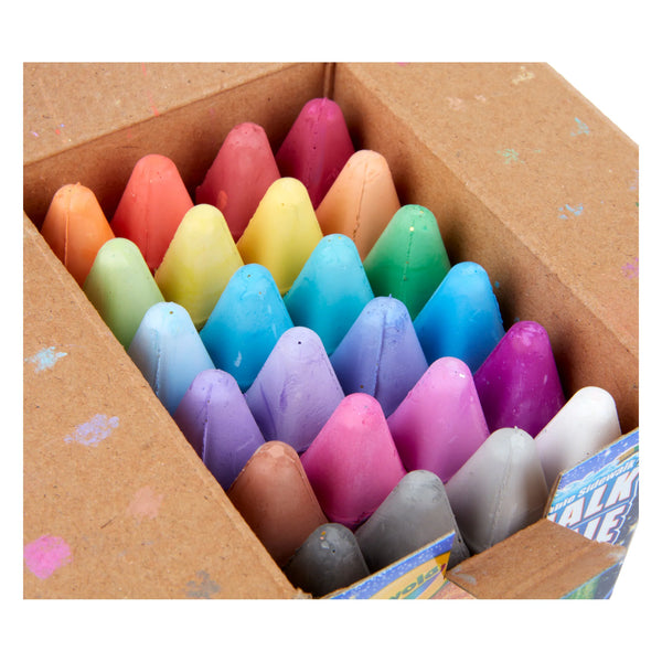 Crayola: Sidewalk Chalk - Glitter 24 Count - Ages 4+