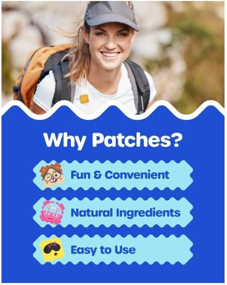 NatPat: Buzz Patch Mosquito Repellant Stickers - Ages 0+