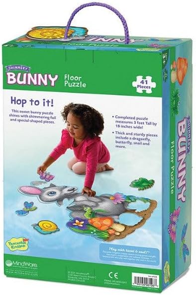 Floor Puzzle 41 Pieces: Shimmery Bunny - Ages 3+