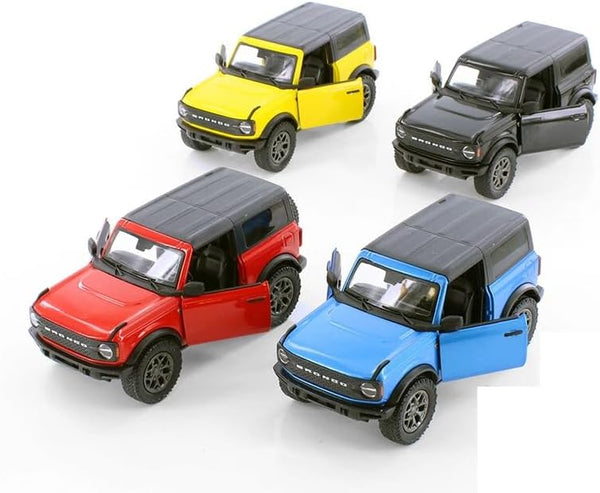 Kinsmart 2022 Ford Bronco Hard Top Pull Back Car 1:34 Scale