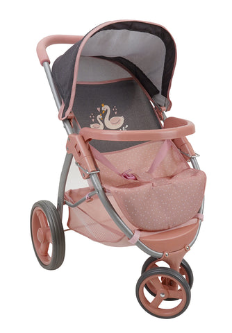 Little Princess Swan Doll Jogger Stroller - Ages 3+