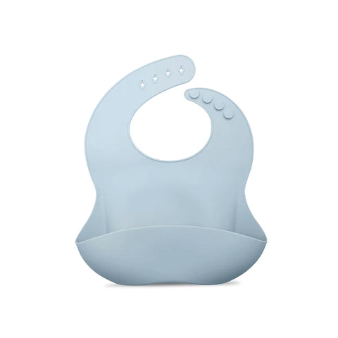 Nouka: Silicone Bib Lily Blue - Ages 6mths+
