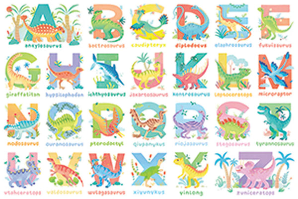 35 Piece Floor Puzzle Dinosaur Alphabet