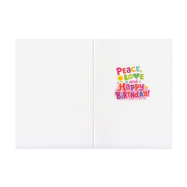 GC: Peace Love  - Birthday Card