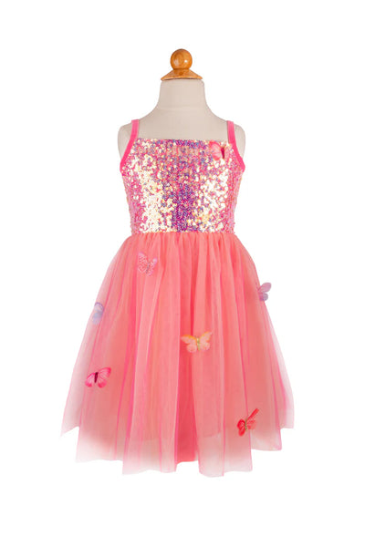 GP: Butterfly Bliss Dress Hot Pink - Size 3/4