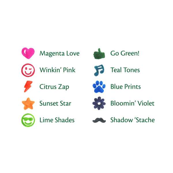 Crayola Ultra-Clean Washable Stampers Markers - 10 Count