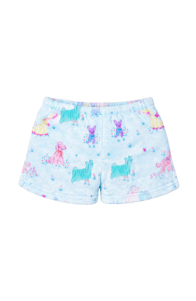 Plush Shorts: - Puppies Loungewear - Multiple Sizes Available