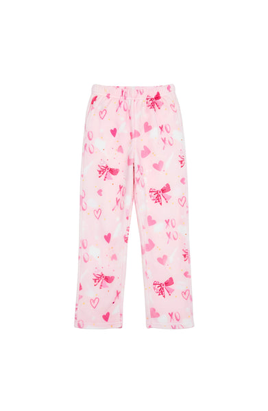 Plush Pants:  Bow Print - Multiple Sizes Available