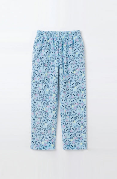 Plush Pants: Blue Smiley - Multiple Sizes Available