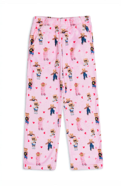 Plush Pants: Pink Teddy Bears - Multiple Sizes Available