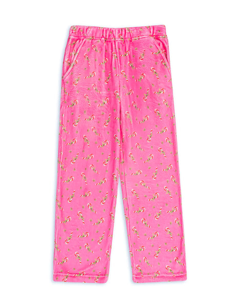 Plush Pants: Candy Cane - Pink - Multiple Sizes Available
