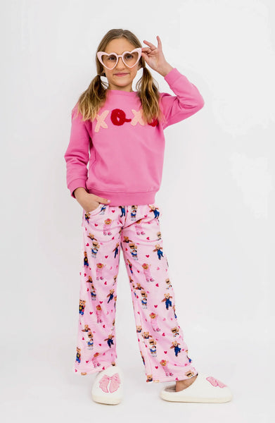 Plush Pants: Pink Teddy Bears - Multiple Sizes Available