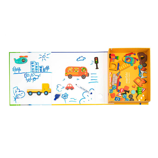 MierEdu Vehicles Magnetic Art Case