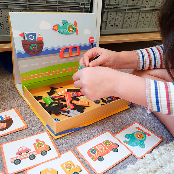 MierEdu Vehicles Magnetic Art Case