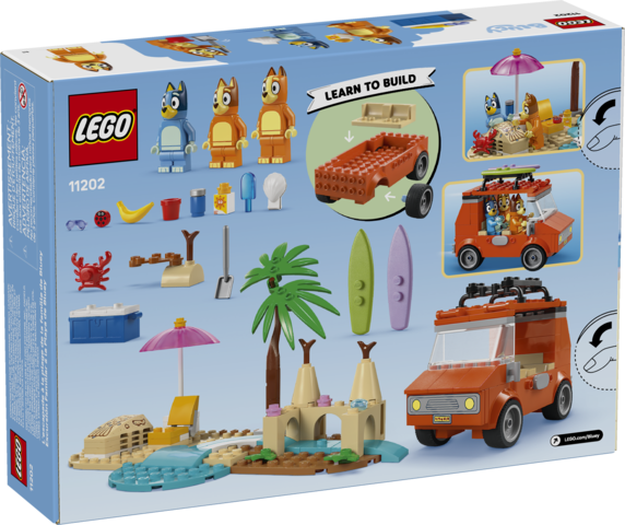 Lego: Bluey's Beach & Family Car - Ages 4+