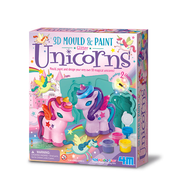 4M: 3D Mould & Paint Unicorns - Ages 5+
