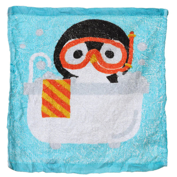 Loot: Adoramals Bath Time Duck & Penguin compressed Travel Towel - Ages 2+