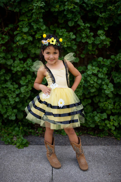GP: Bumblebee Dress and Headband Set - Available in Multiple Sizes