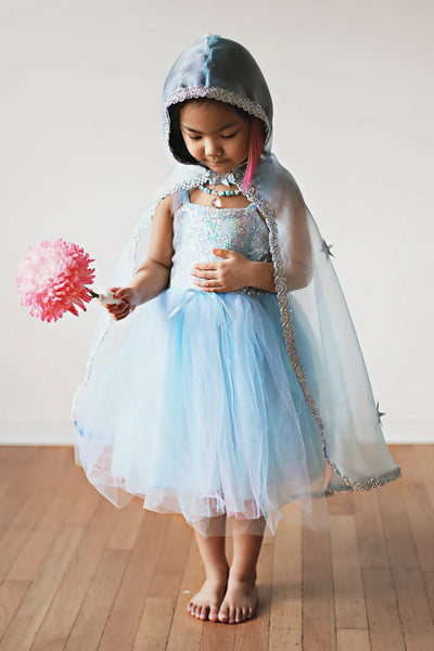 GP: Blue Snow Queen Cape - Size 5-7