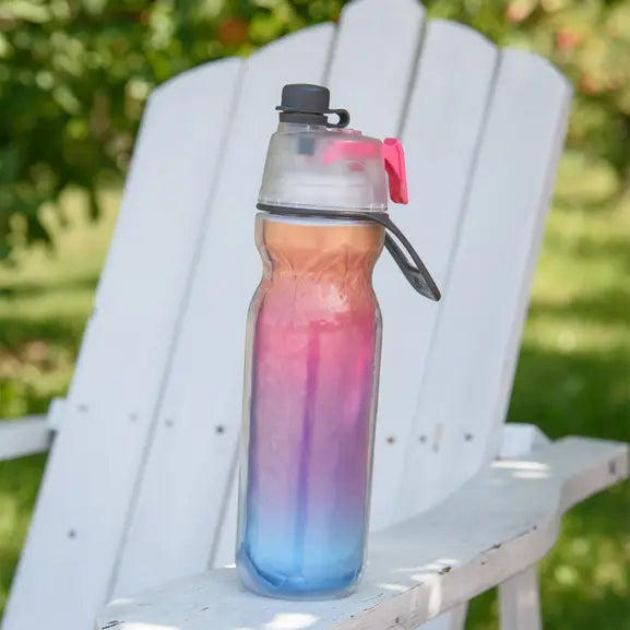 Mist 'N Sip Water Bottle: Raspberry Ombre