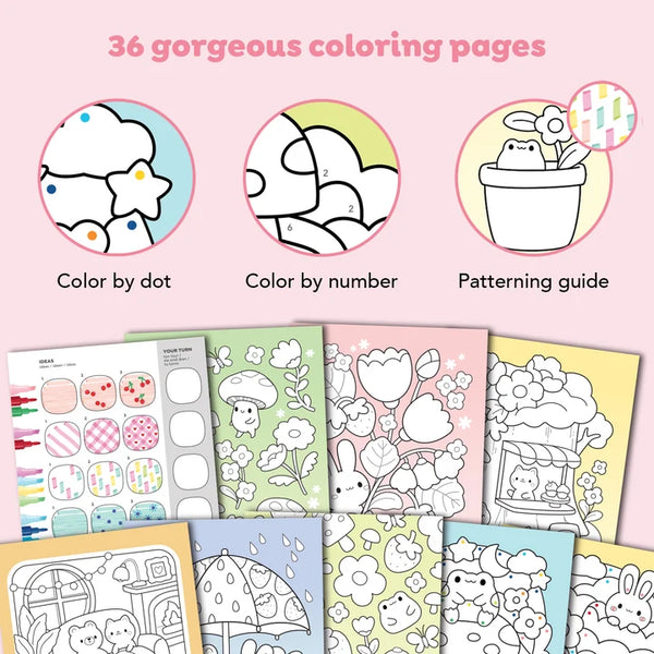Great Big Colouring Set Magical Mini Worlds - Tiger Tribe